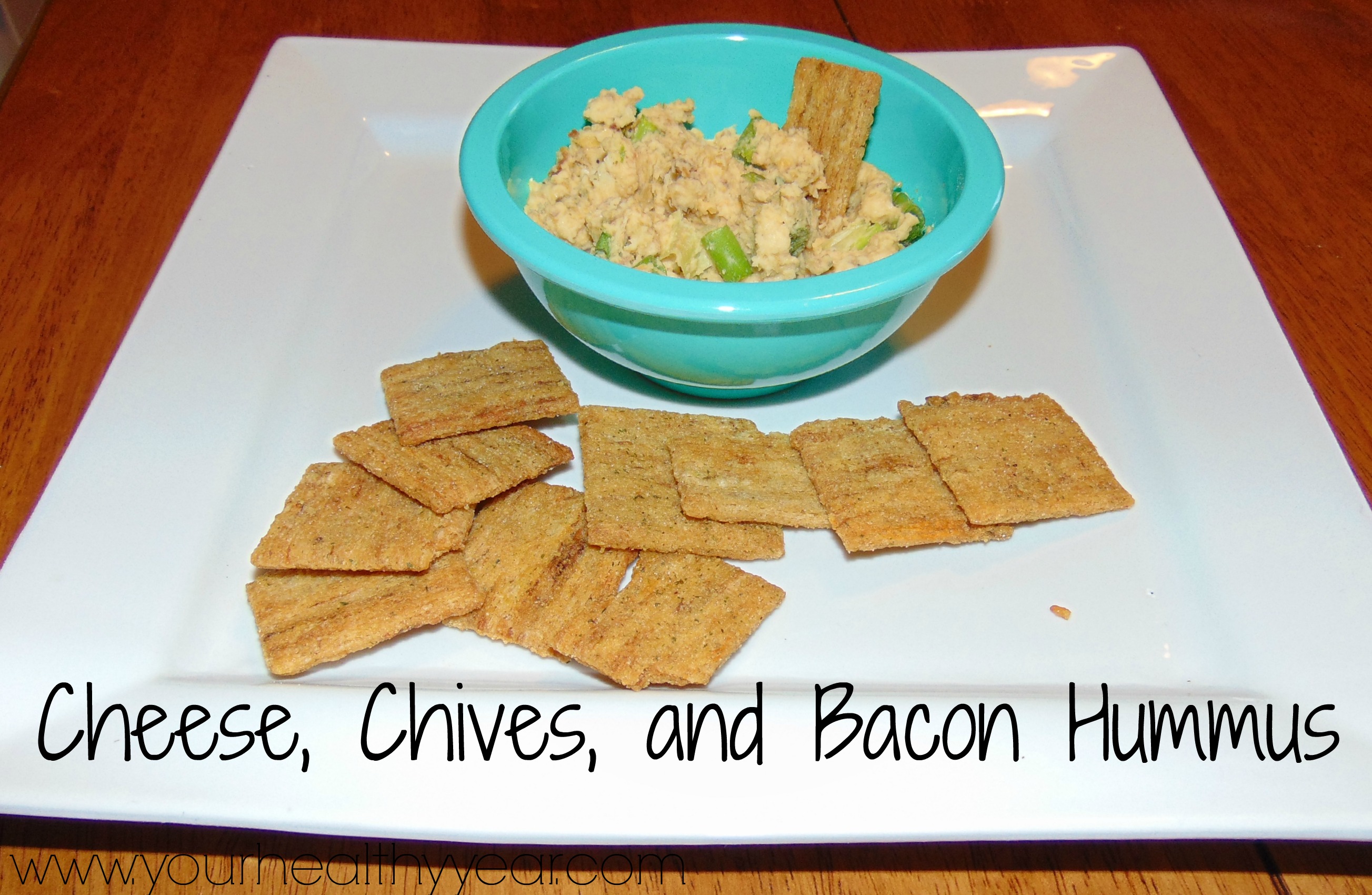 cheese chives bacon hummus