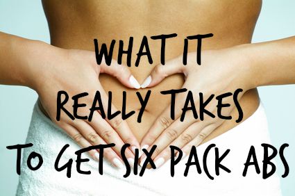 WHAT IT REALLY TAKES TO GET SIX PACK ABS