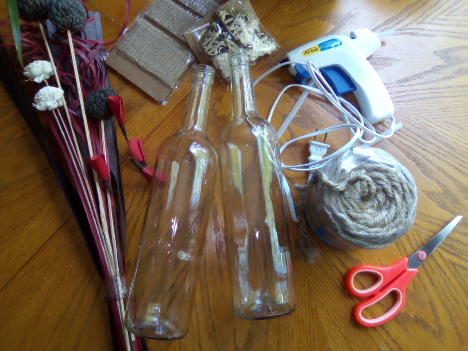 DIY Wine Bottle Twine Craft