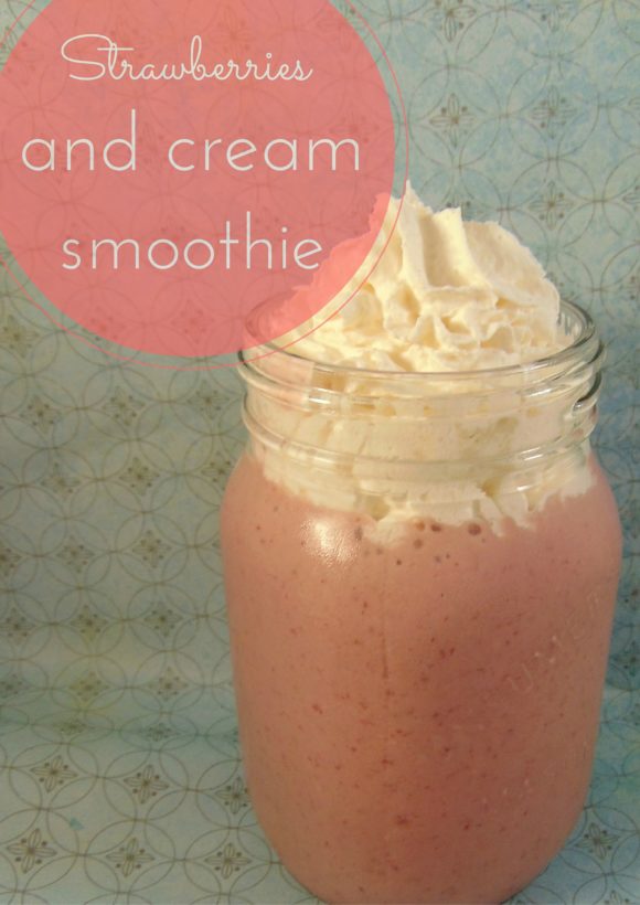 Strawberries and Cream Protein Smoothie