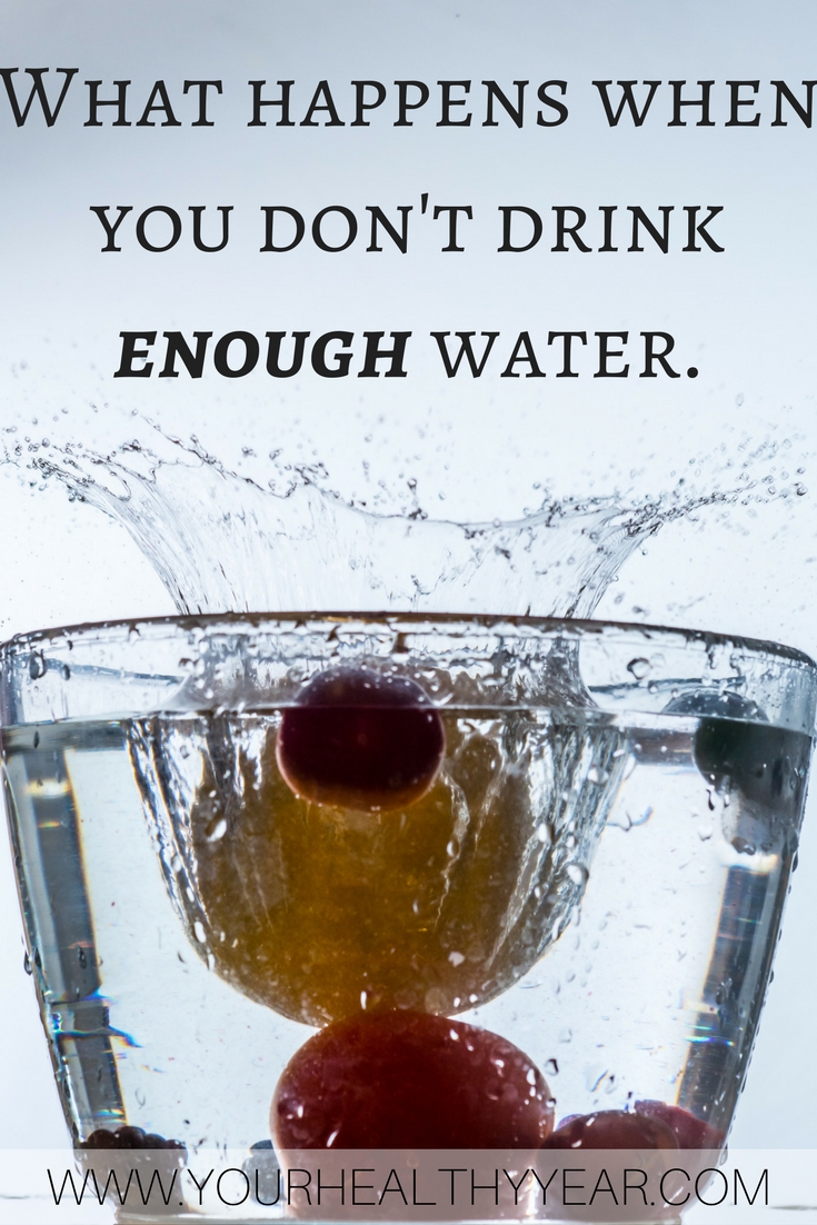 What happens when you don't drink enough water?