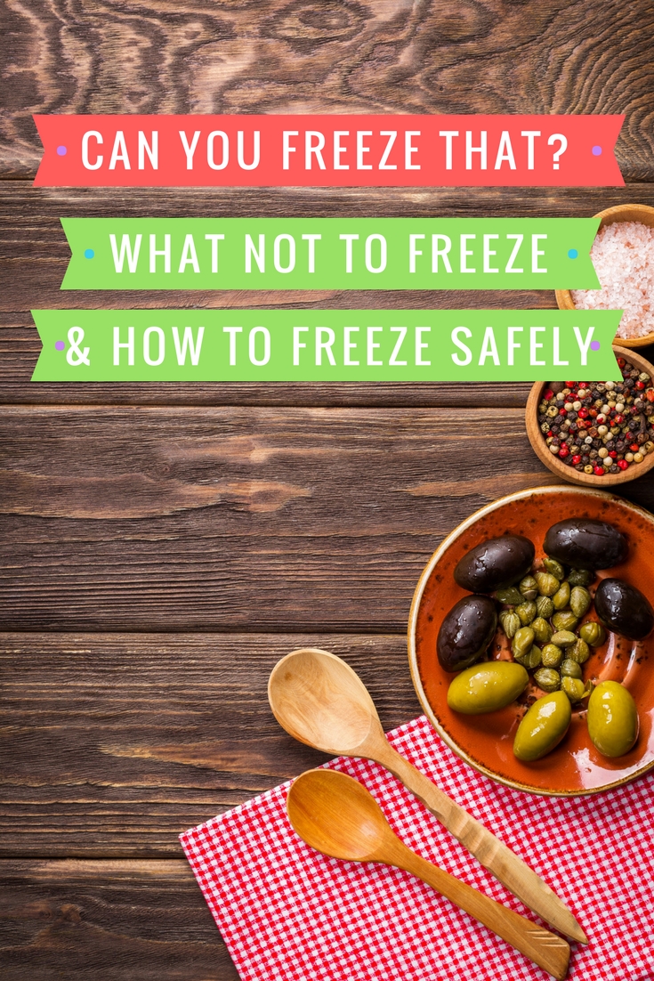Can You Freeze That? The 'Don't Freeze These Foods' List!